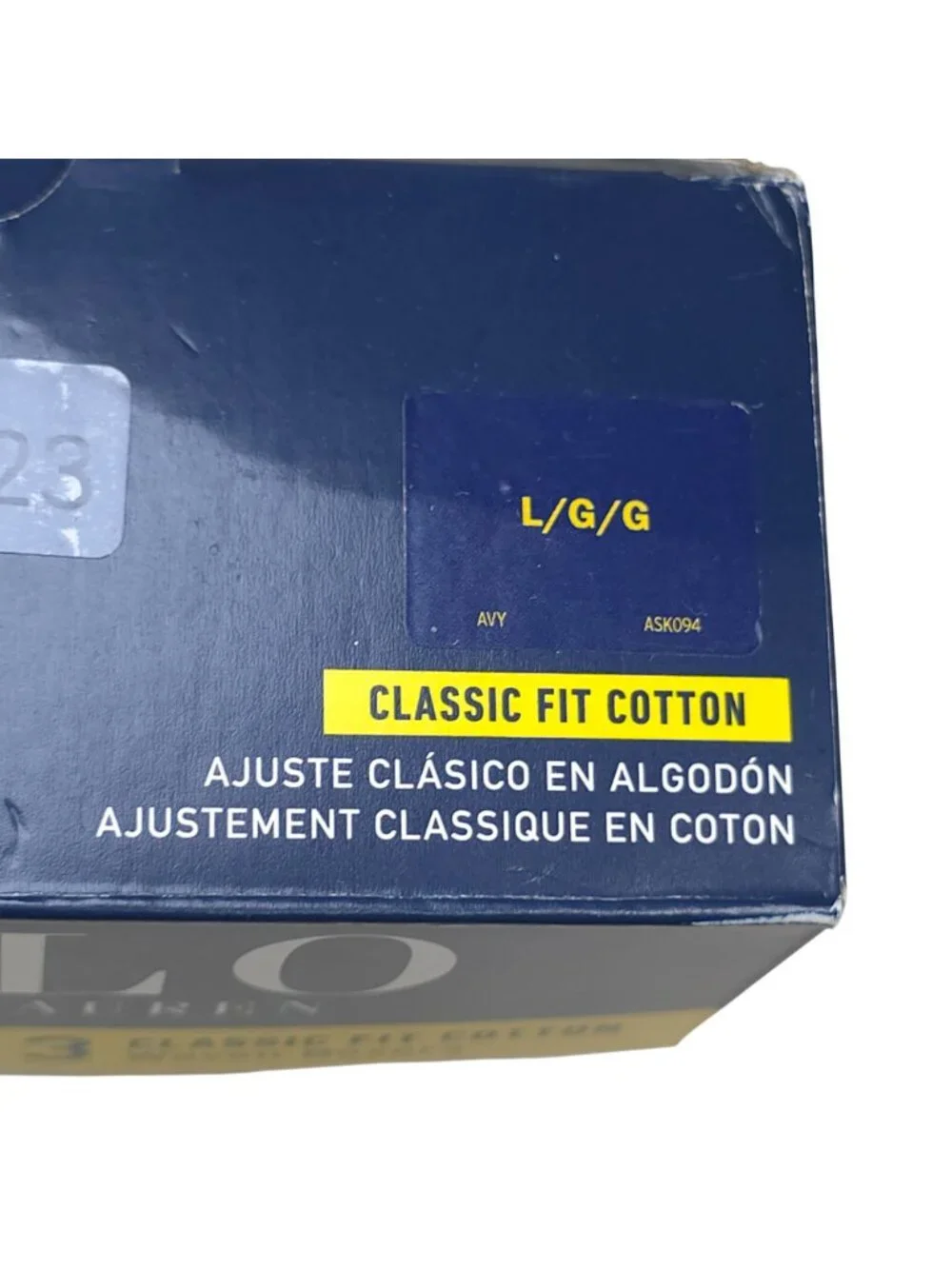 Polo Ralph Lauren Mens 3-Pack Classic Fit Cotton Woven Boxers Size Large Blue